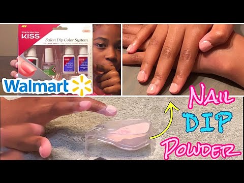 DIY Kiss Dip Powder Nail Kit from Walmart | Jaida McKenzie