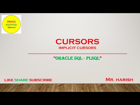 Oracle Implicit Cursors