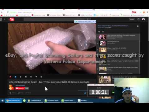 eBay, and PayPal Scamming Sellers and other scams caught by Victoria Police Department