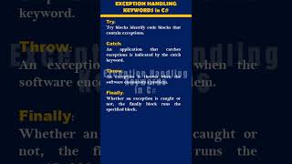 exception handing in c sharp@easycode-799