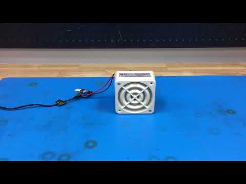 FEDERAL SIGNAL 950B DIRECTONE LOUDSPEAKER (TEST VIDEO)