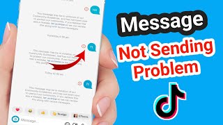 Tiktok Message Not Sending Problem | The account your trying to contact has been suspended |