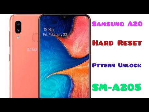 Hard Reset Samsung A20 Pattern Unlock💥💥💥SM-A205