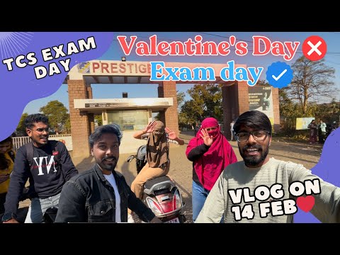TCS Exam Day Vlog | Prestige College Bhopal | 14th February 2025