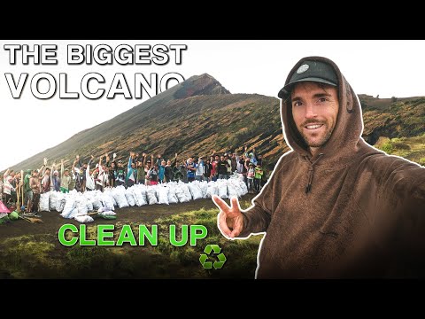 How We CLEANED a Volcano in 72h! [Full Story] Went VIRAL Indonesia! 🇮🇩
