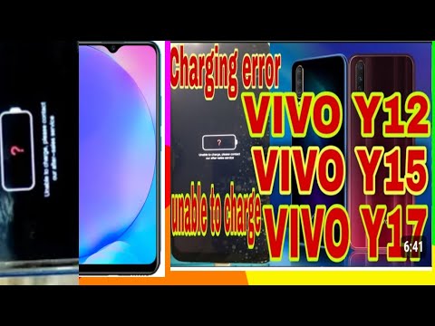 VIVO y17 y15 y12 unable to charge solution/ charging erro solution 100% work