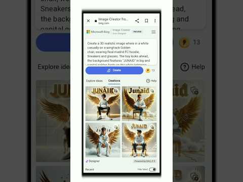 Create 3D Ai Wings Name Image | Trending Wings Name Image Video Editing | Bing Image Creator