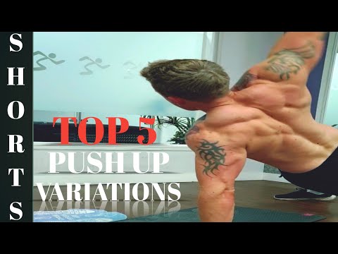 TOP 5 PUSH UP VARIATIONS | HOME CHEST WORKOUT