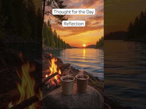 Evening Reflection | Thought for the Day | Peaceful Sunset #mindfulness #thoughtoftheday #shorts