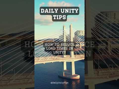 How to reduce load times in unity? #FreeTutorials#UnityTips#UnityCommunity#GameDevTips