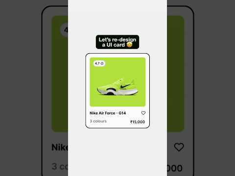 Let’s re-design a UI card 🤩 #ui #uidesign