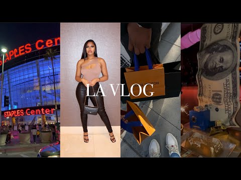 LA VLOG | LAKER'S GAME + SHOPPING ON RODEO + BARTON G DINNER + MORE!