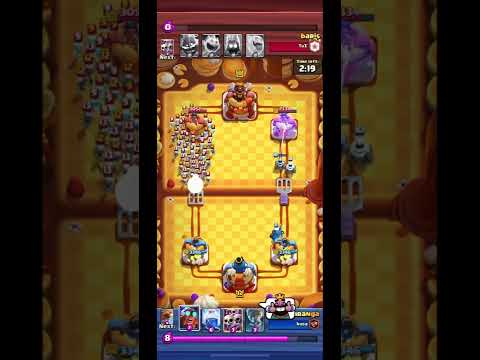 Skele army X4 vs e-giant. (Satisfying) #clashroyale #shorts #bringmethehorizon #canyoufeelmyheart