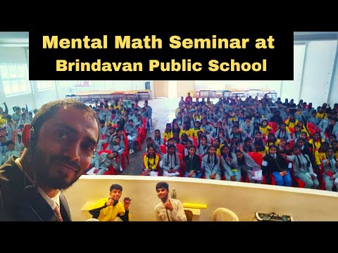 Maths Seminar at Brindavan Public School,Coonoor