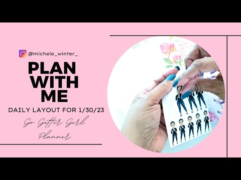 Plan With Me | DAILY LAYOUT - JAN 30TH | #planwithme #gogettergirl #planning