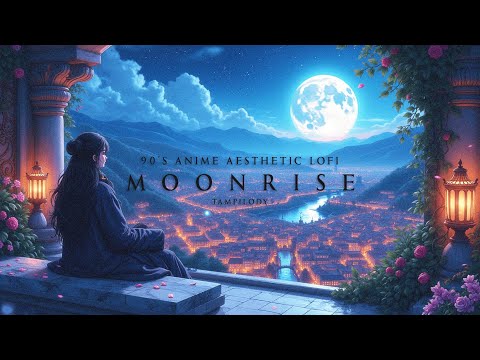 🌑 Moonrise | 90's Anime & Aesthetic Lofi Music For Study and Night Walks