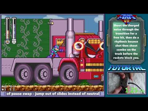 Mega Man 7 Intermediate Turbo Man Speedrun Tutorial - Text Only