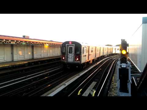 S/B express 5 train going over the "S" curve