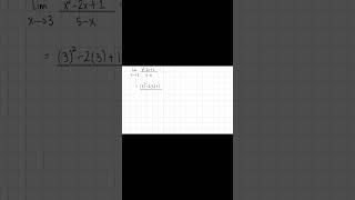 Solve a simple limit question. #maths #question #solvemath #shorts