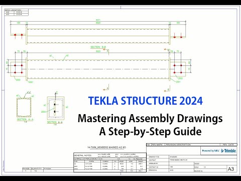 Mastering Assembly Drawings in Tekla Structures 2024 A Step by Step Guide