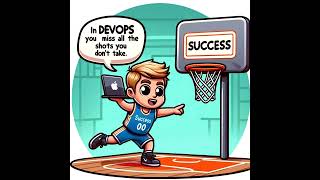 In DevOps, it's the shots you take that count. Aim for success! #DevOps #Cloudmemes #DevOpsMemes"