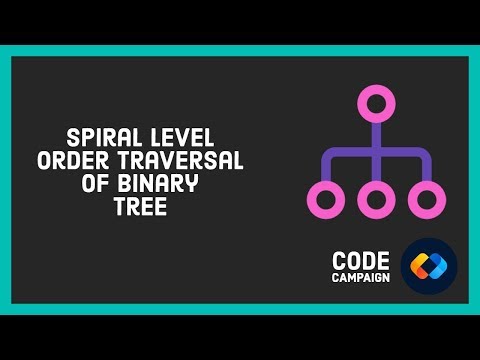 Spiral Level Order Traversal (Data Structures and Algorithms #26)(Binary Tree #16)