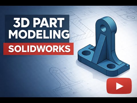 3D part modeling of simple component using Solidworks #mechanicalstudent #3dmodelling #solidworks