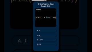 Only Coding Masters Can Solve This! 🔥 Write Your Answer in the Comments! python exercise #shorts