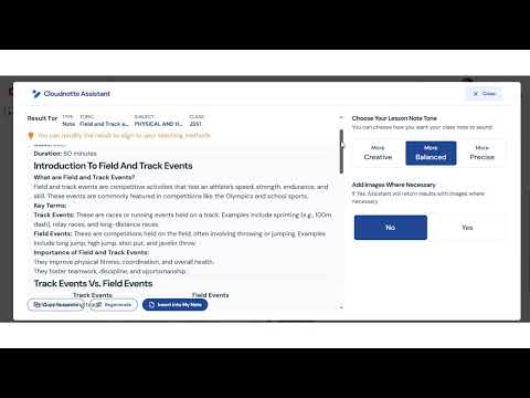 How to Generate Class Note with AI on CloudNotte