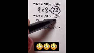 Math trick| percentage in math hacks #math #viral #shorts #mathhack #education