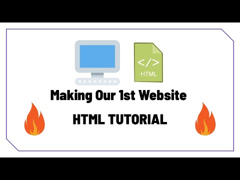 Making 1st website in HTML. Basic HTML tutorial For beginners