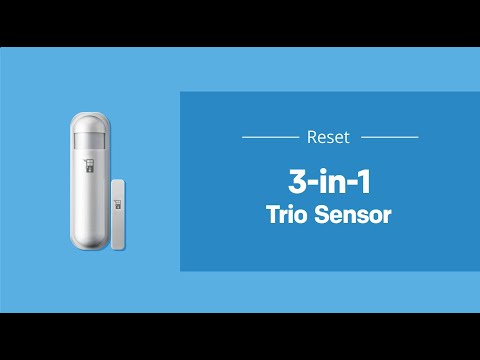 How to reset Trio Sensor (back view)