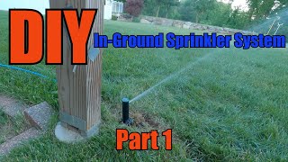 DIY Orbit In-Ground Sprinkler System Part 1!