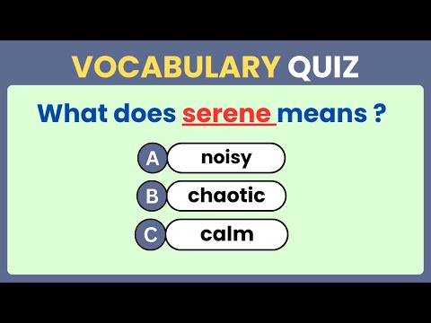 English Vocabulary Quiz. Can you score 15/15 ? #english #vocabulary #quiz #words
