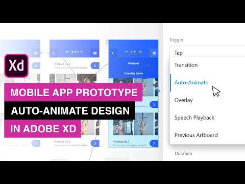 Adobe XD - How to Use Auto-Animate Feature for Prototype Animations