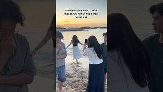 When everyone wants sunset candid pics on the family trip😬
