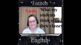 Student feedback on their classes - Natalia S review #englishlessons