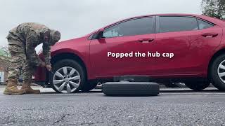Late to work due to flat tire | 1st time
