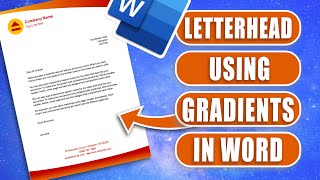Design a Modern Letterhead with Gradients That Match Your Logo