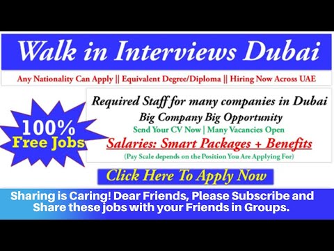 Most High Demand Jobs in Dubai - Dubai Jobs For Freshers - Dubai Jobs 2021-WALKIN INTERVIEW #SHORTS