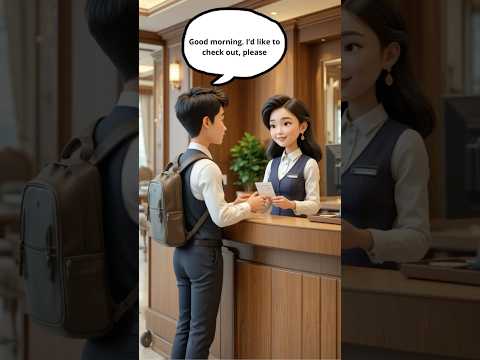 Hotel Check Out Conversation in English | English Listening & Speaking Practice #english