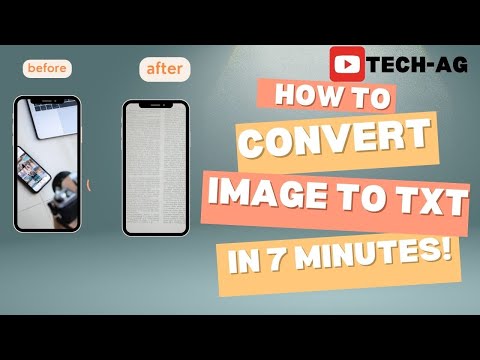 How to convert image to txt in 7 minutes