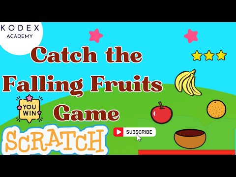 🎮Catch the Falling Fruit Game in Scratch | Easy Scratch Game Tutorial by Kodex Academy