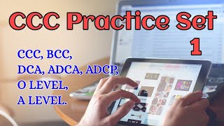 CCC Practice Set 1 / Exam Preparation