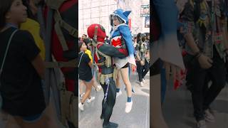 Deadpool vs Gawr Gura 🦈 w/@hamu_cotton #deadpool #gawrgura #cosplay