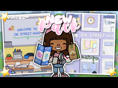 *New* Toca Boca Pack! Ok Street High School 📝📚 || *Voiced!*🔊 || Toca Boca Life!🌏