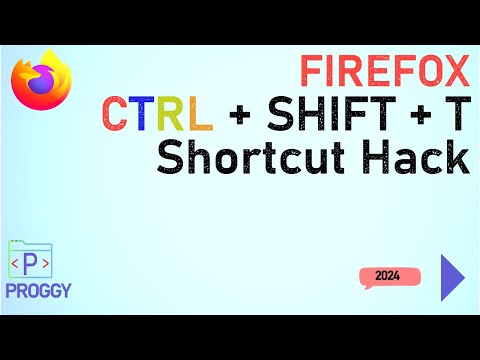 FireFox CTRL+SHIFT+T Hack