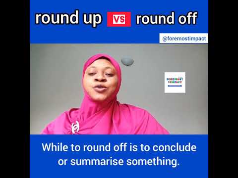 round up vs round off