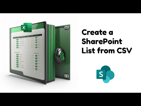 Create a SharePoint List from a CSV