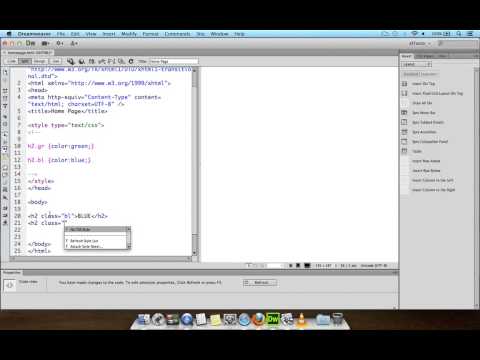 (Dreamweaver CS6) CSS tag III
